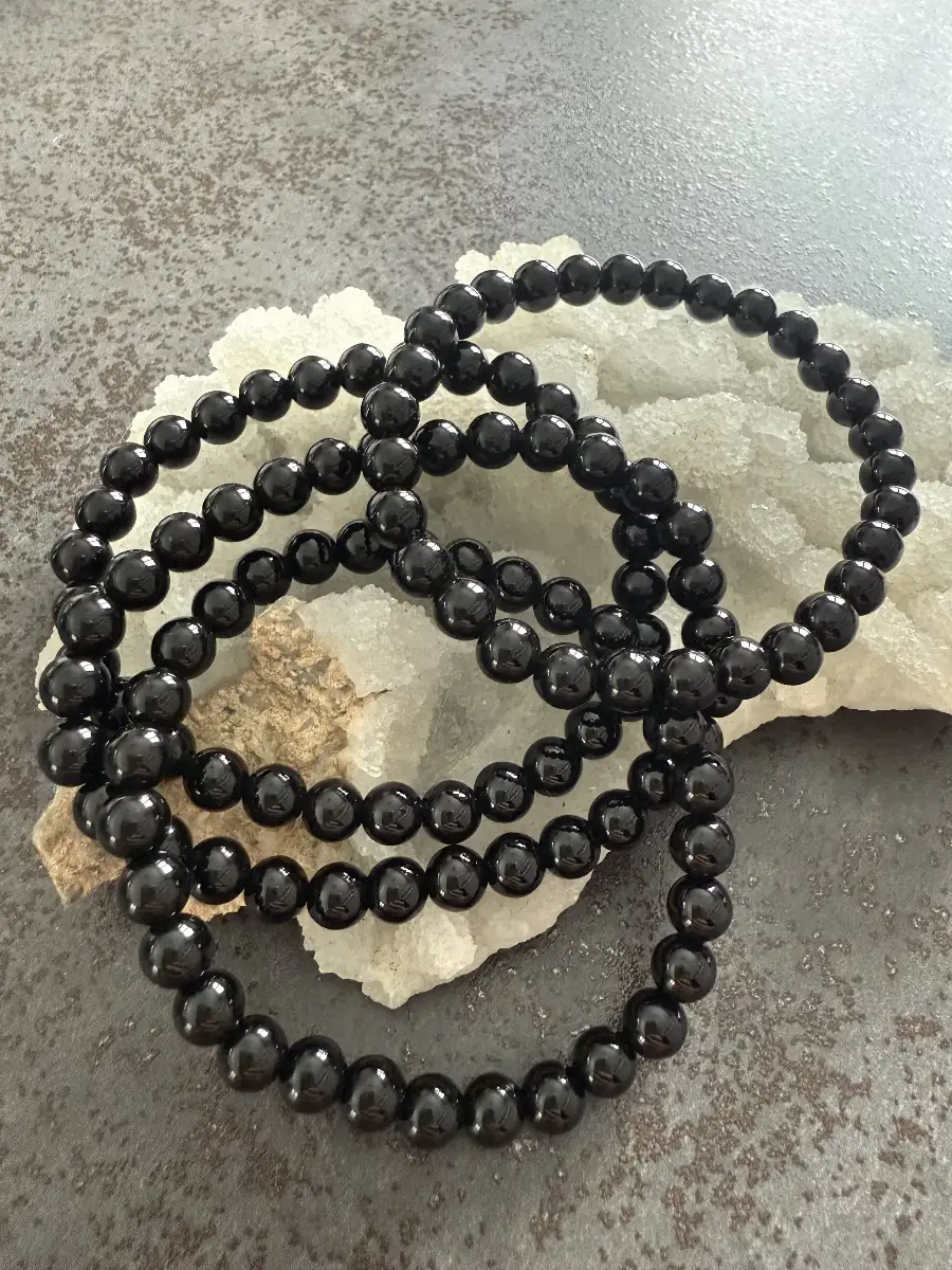 bracelet en obsidienne
